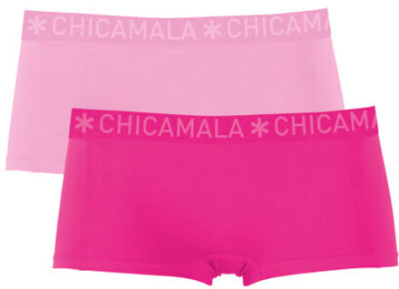 Muchachomalo Dames 2-pack boxershorts - maat S Roze