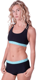 Muchachomalo Dames 2-pack boxershorts - maat S Zwart