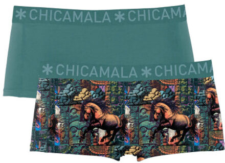 Muchachomalo Dames 2-pack boxershorts Veelkleurig - XL