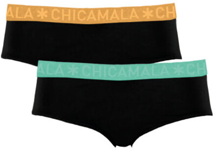 Muchachomalo Dames 2-pack briefs Zwart - M