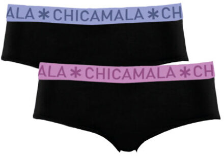 Muchachomalo Dames 2-pack briefs Zwart - S