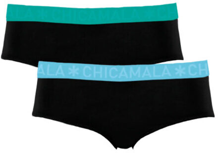 Muchachomalo Dames 2-pack briefs Zwart - S