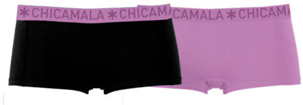 Muchachomalo Girls 2-pack boxer shorts solid Veelkleurig - 104