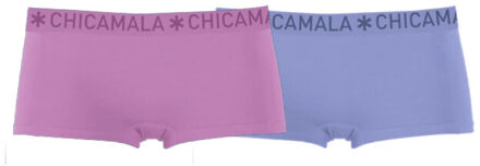 Muchachomalo Girls 2-pack boxer shorts solid Veelkleurig - 146/152