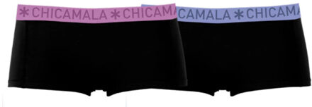 Muchachomalo Girls 2-pack boxer shorts solid Veelkleurig - 176