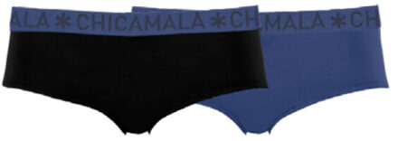 Muchachomalo Girls 2-pack hipster solid Veelkleurig - 110/116