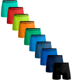 Muchachomalo Heren 10-pack boxershorts effen Veelkleurig - S