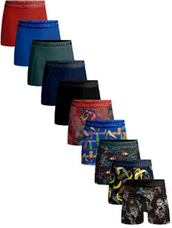 Muchachomalo Heren 10-pack boxershorts print/effen Veelkleurig - 7XL