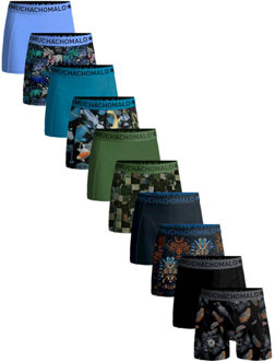 Muchachomalo Heren 10-pack boxershorts print/effen Veelkleurig - S