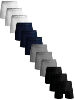 Muchachomalo Heren 12-pack boxershorts effen Zwart - XL