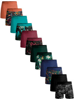 Muchachomalo Heren 12-pack boxershorts print/effen Veelkleurig - S