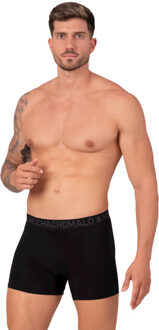 Muchachomalo Heren 2-pack bamboo boxershorts effen - maat S Veelkleurig