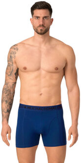 Muchachomalo Heren 2-pack boxershorts effen - maat XXL Blauw