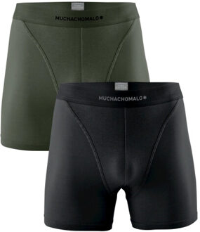 Muchachomalo Heren 2-pack boxershorts effen Veelkleurig - XL