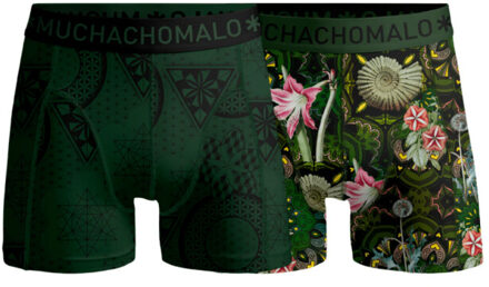 Muchachomalo Heren 2-pack boxershorts geometric Veelkleurig - M