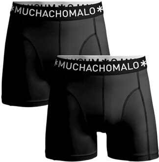 Muchachomalo Heren 2-pack boxershorts microfiber - maat XXL Zwart