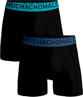 Muchachomalo Heren 2-pack boxershorts microfiber Zwart - S