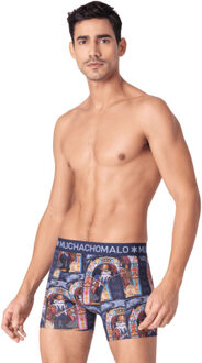 Muchachomalo Heren 2-pack boxershorts pussboots wizardoz Veelkleurig - 5XL