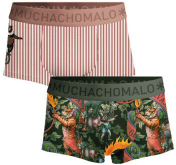 Muchachomalo Heren 2-pack trunks circus animals Veelkleurig - M