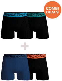 Muchachomalo Heren 2+2-pack microfiber - maat XL Veelkleurig