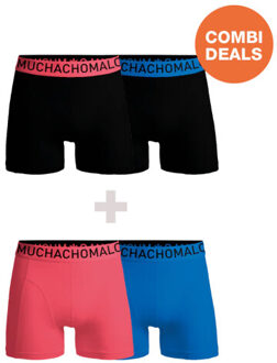 Muchachomalo Heren 2+2-pack microfiber Veelkleurig - L