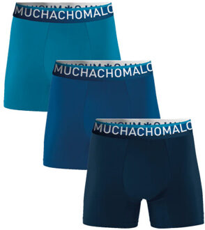 Muchachomalo Heren 3-pack boxershorts Blauw - XXXL