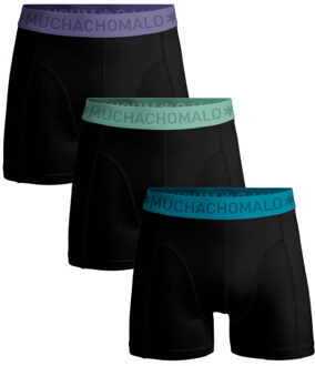 Muchachomalo Heren 3-pack boxershorts - maat L Zwart