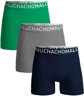 Muchachomalo Heren 3-pack boxershorts microfiber Blauw - L