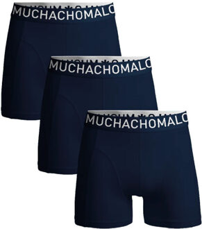 Muchachomalo Heren 3-pack boxershorts microfiber Blauw - S