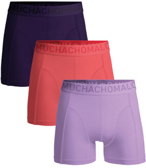 Muchachomalo Heren 3-pack boxershorts microfiber - maat M Paars