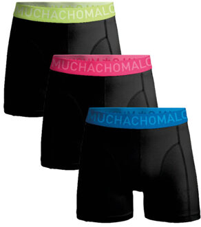 Muchachomalo Heren 3-pack boxershorts microfiber - maat XXL Zwart