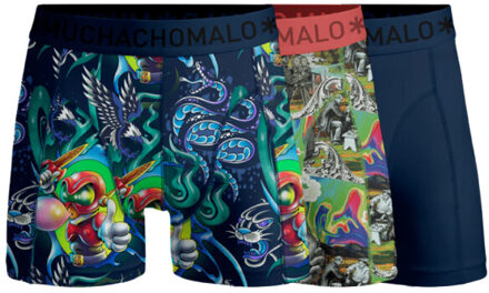 Muchachomalo Heren 3-pack boxershorts new school Veelkleurig - XXXL