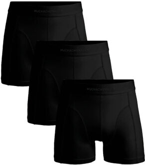 Muchachomalo Heren 3-pack boxershorts pima cotton Zwart - M