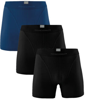 Muchachomalo Heren 3-pack boxershorts pima katoen - maat M Zwart
