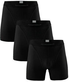 Muchachomalo Heren 3-pack boxershorts pima katoen Zwart - 5XL