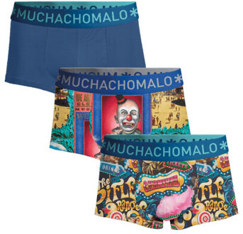Muchachomalo Heren 3-pack trunks fruit life - maat S Veelkleurig