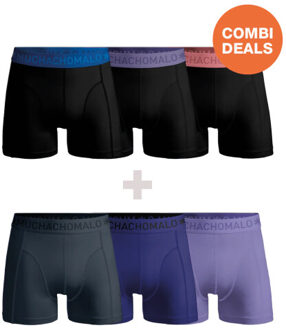 Muchachomalo Heren 3+3-pack boxershorts - maat S Veelkleurig