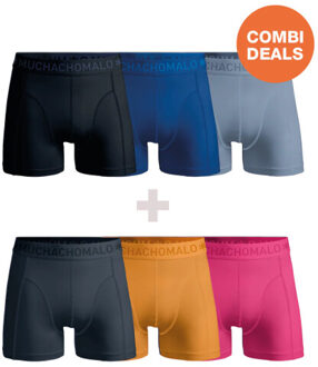 Muchachomalo Heren 3+3-pack boxershorts Veelkleurig - S