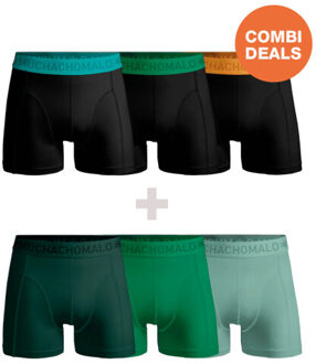 Muchachomalo Heren 3+3-pack boxershorts Veelkleurig - XXL