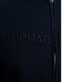 Muchachomalo Heren embroidery zip vest Zwart - M
