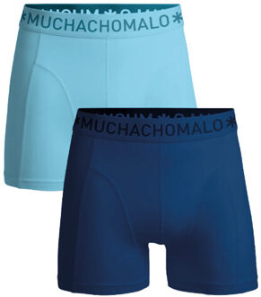 Muchachomalo Jongens 2-pack boxershorts Blauw - 122/128