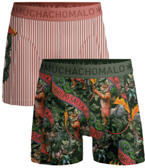 Muchachomalo Jongens 2-pack boxershorts circus animals Veelkleurig - 110/116