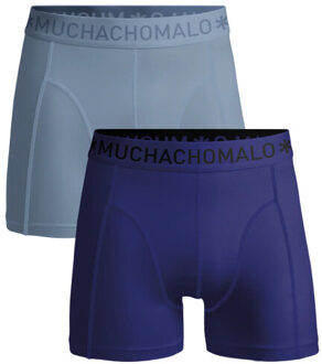 Muchachomalo Jongens 2-pack boxershorts - maat 146/152 Blauw