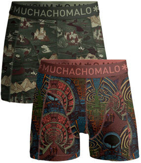 Muchachomalo Jongens 2-pack boxershorts maze life Veelkleurig - 176