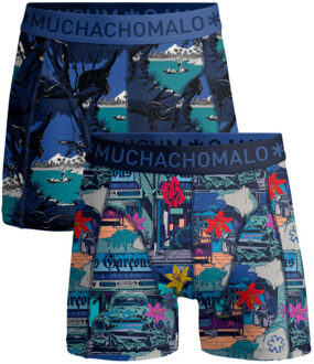 Muchachomalo Jongens 2-pack boxershorts urbex jungle Veelkleurig - 110/116