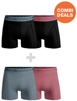 Muchachomalo Jongens 2+2-pack boxershorts Veelkleurig - 146/152