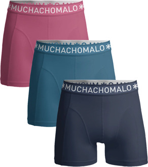 Muchachomalo Jongens 3-pack boxershorts effen Print / Multi - 158/164