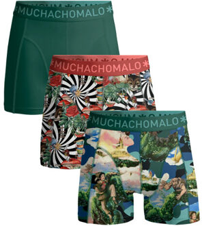Muchachomalo Jongens 3-pack boxershorts jackbean alicewonder Veelkleurig - 158/164