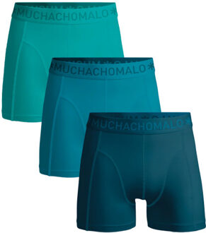 Muchachomalo Jongens 3-pack boxershorts - maat 122/128 Blauw