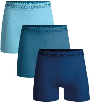 Muchachomalo Jongens 3-pack boxershorts - maat 134/140 Blauw